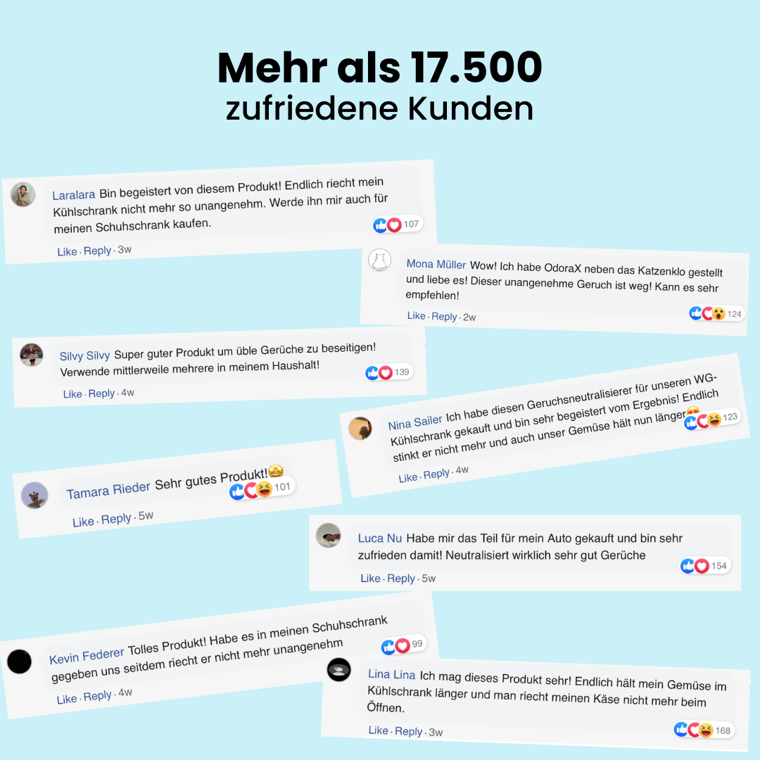OdoraX™ - entfernt schlechte Gerüche in Sekunden