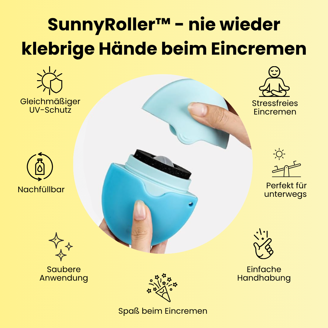 SunnyRoller™ - nie wieder klebrige Hände beim Eincremen