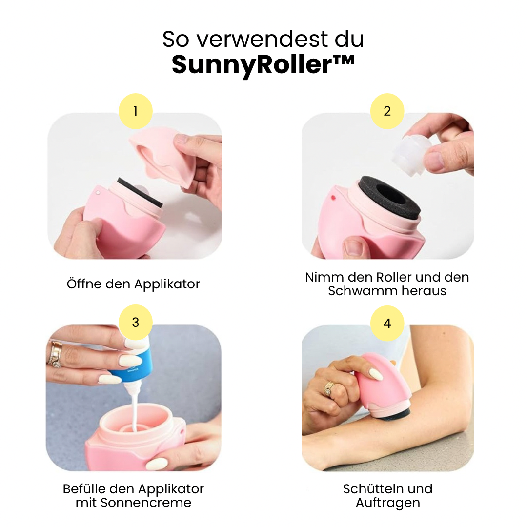 SunnyRoller™ - nie wieder klebrige Hände beim Eincremen